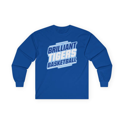 Adult Long Sleeve Tee \ Brilliant Tigers Basketball \ BTBK2