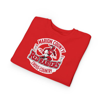 Toddler Crewneck Sweatshirt \ Marion County Red Raiders Cross-Country \ MCCC2