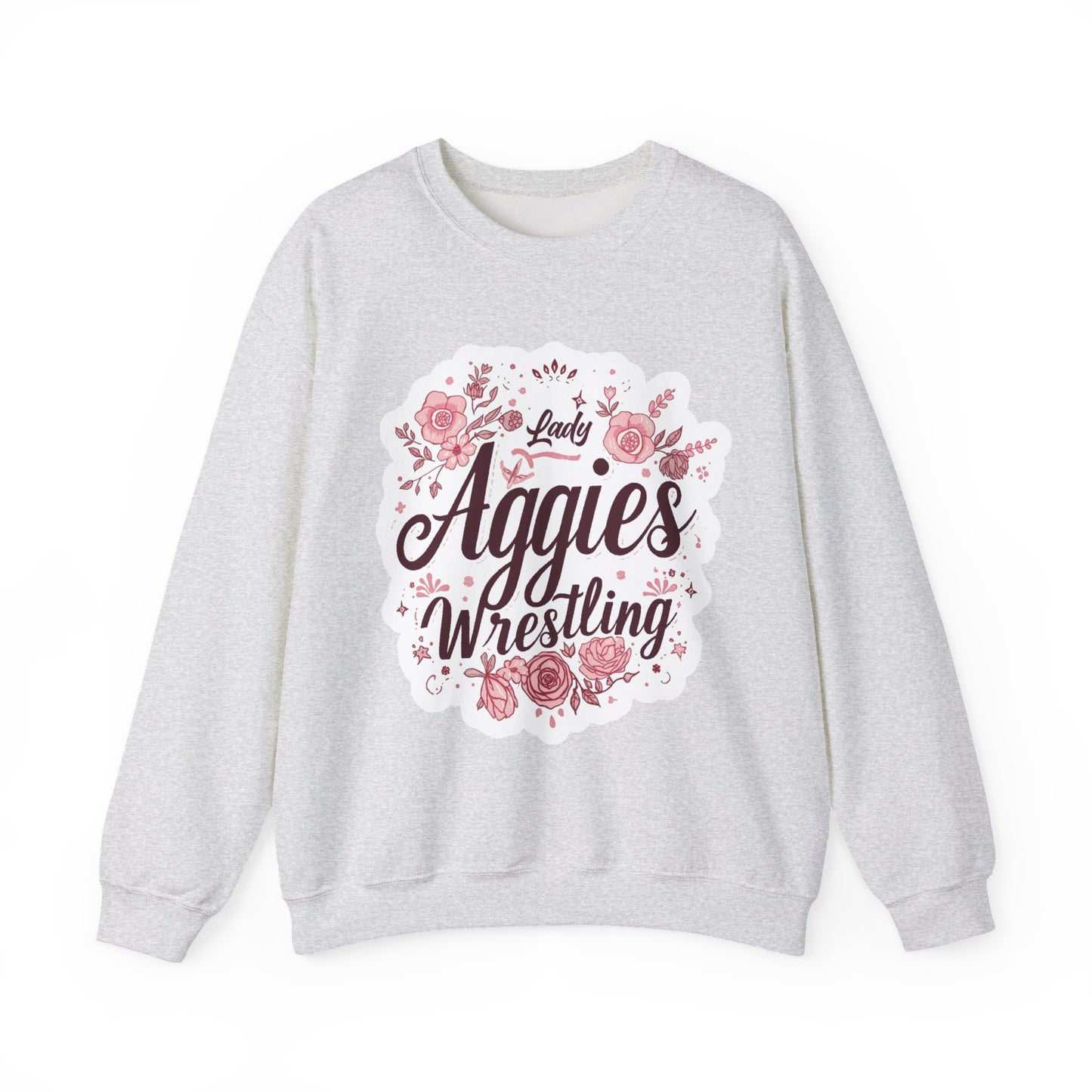 Adult Crewneck Sweatshirt \ Hamilton Aggies Wrestling \ HAWG1