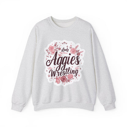 Adult Crewneck Sweatshirt \ Hamilton Aggies Wrestling \ HAWG1