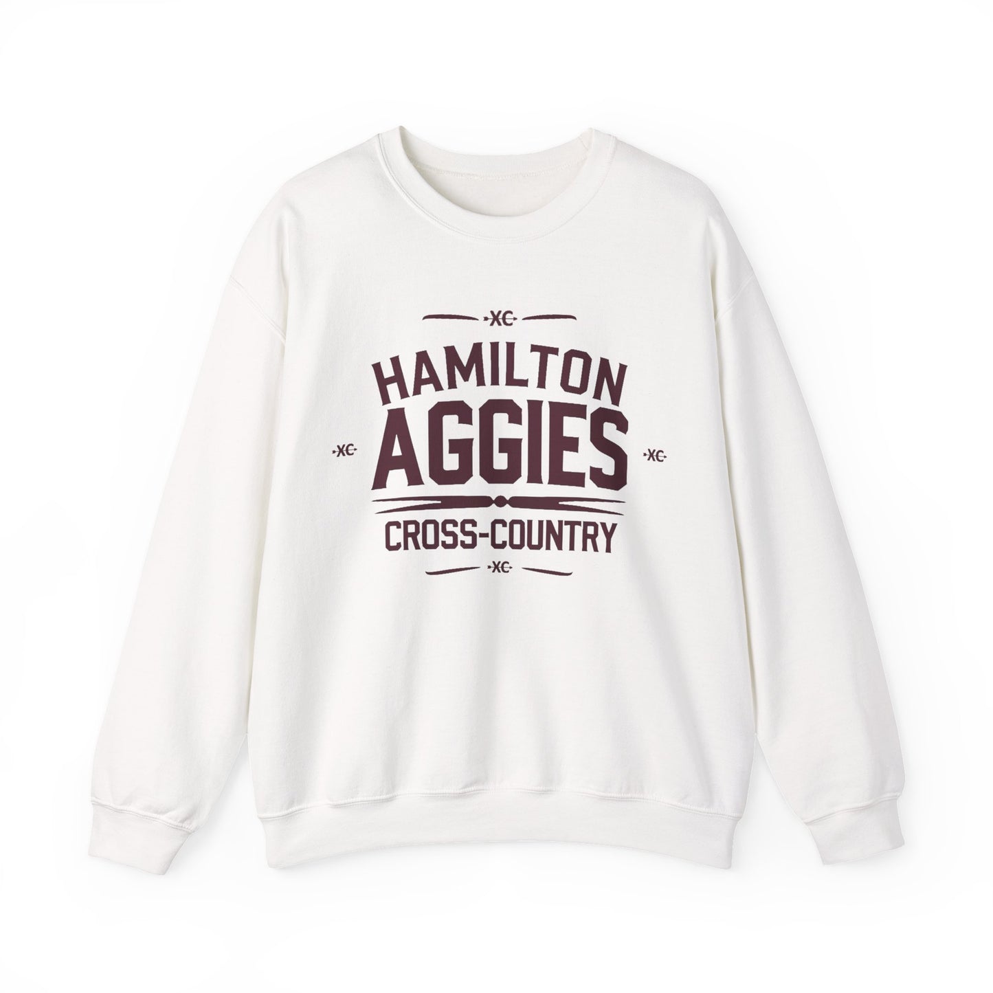 Adult Crewneck Sweatshirt \ Hamilton Aggies Cross-Country \ HCC1