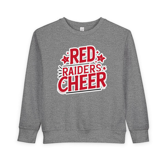 Toddler Crewneck Sweatshirt \ Marion County Red Raiders Cheer \ MCC2