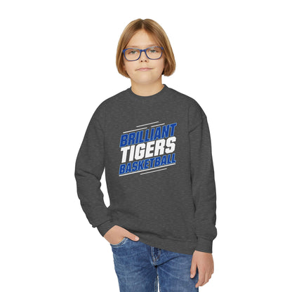 Youth Crewneck Sweatshirt \ Brilliant Tigers Basketball \ BTBK2