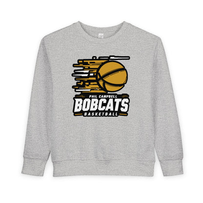 Toddler Crewneck Sweatshirt \ Phil Campbell Bobcats Basketball \ PCBBK2