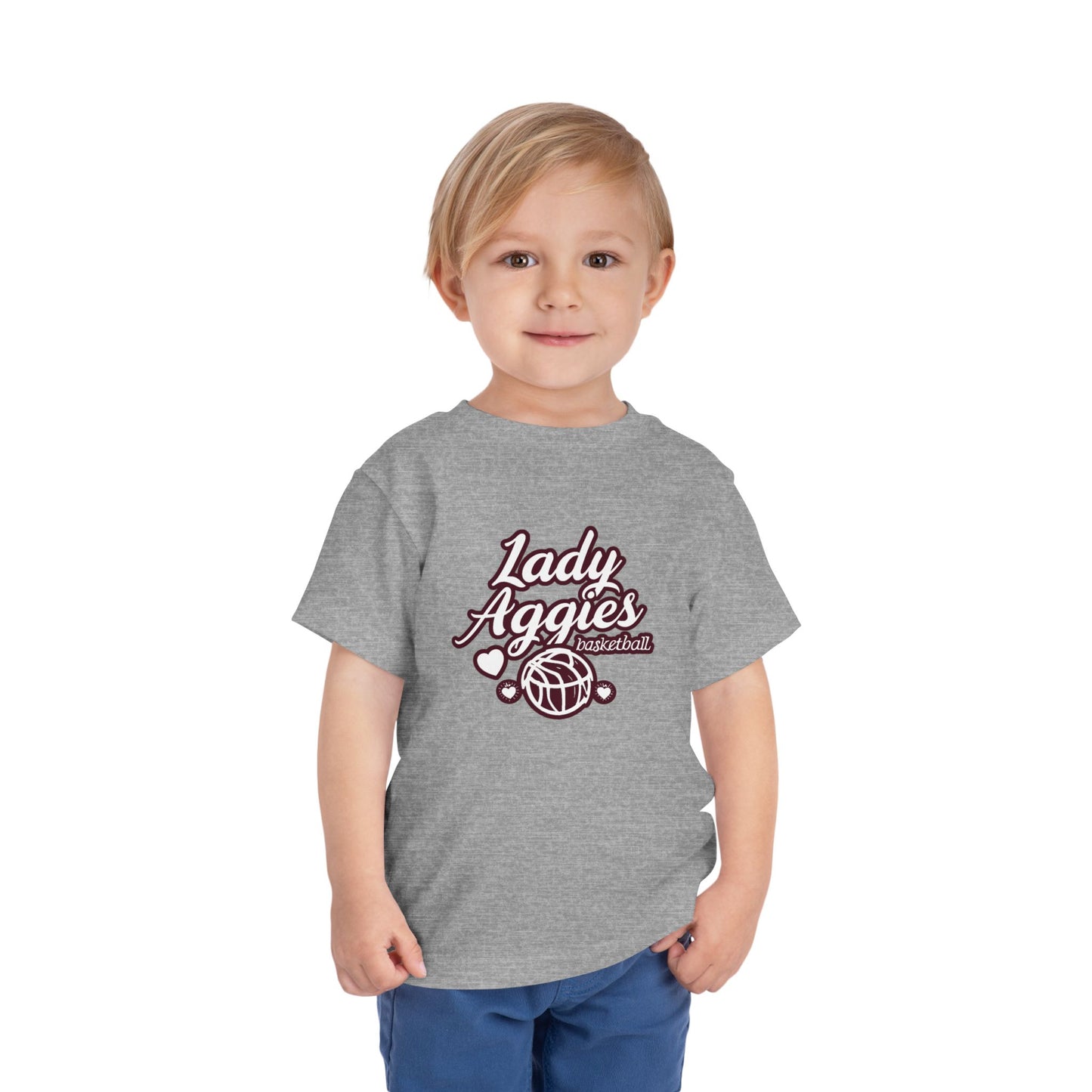 Toddler Tee \ Hamilton Aggies Basketball \ HABBG2