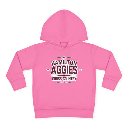 Toddler Hoodie Sweatshirt \ Hamilton Aggies Cross-Country \ HCC1
