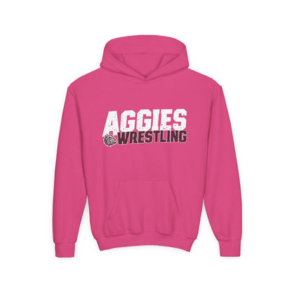 Youth Hoodie Sweatshirt \ Hamilton Aggies Wrestling \ HAW3