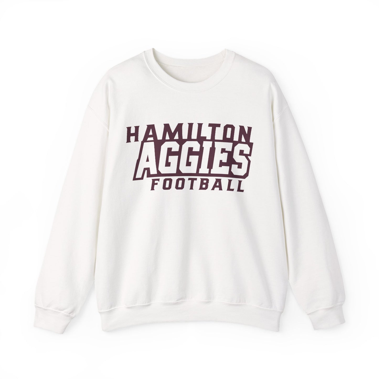 Adult Crewneck Sweatshirt \ Hamilton Aggies Football \ HAF1