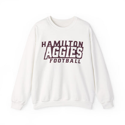 Adult Crewneck Sweatshirt \ Hamilton Aggies Football \ HAF1