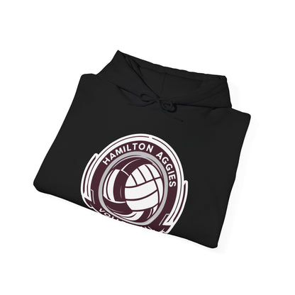 Adult Hoodie Sweatshirt \ Hamilton Aggies Volleyball \ HAV1
