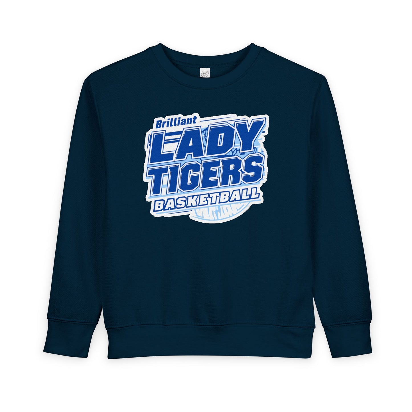 Toddler Crewneck Sweatshirt \ Brilliant Tigers Basketball \ BTBKG2