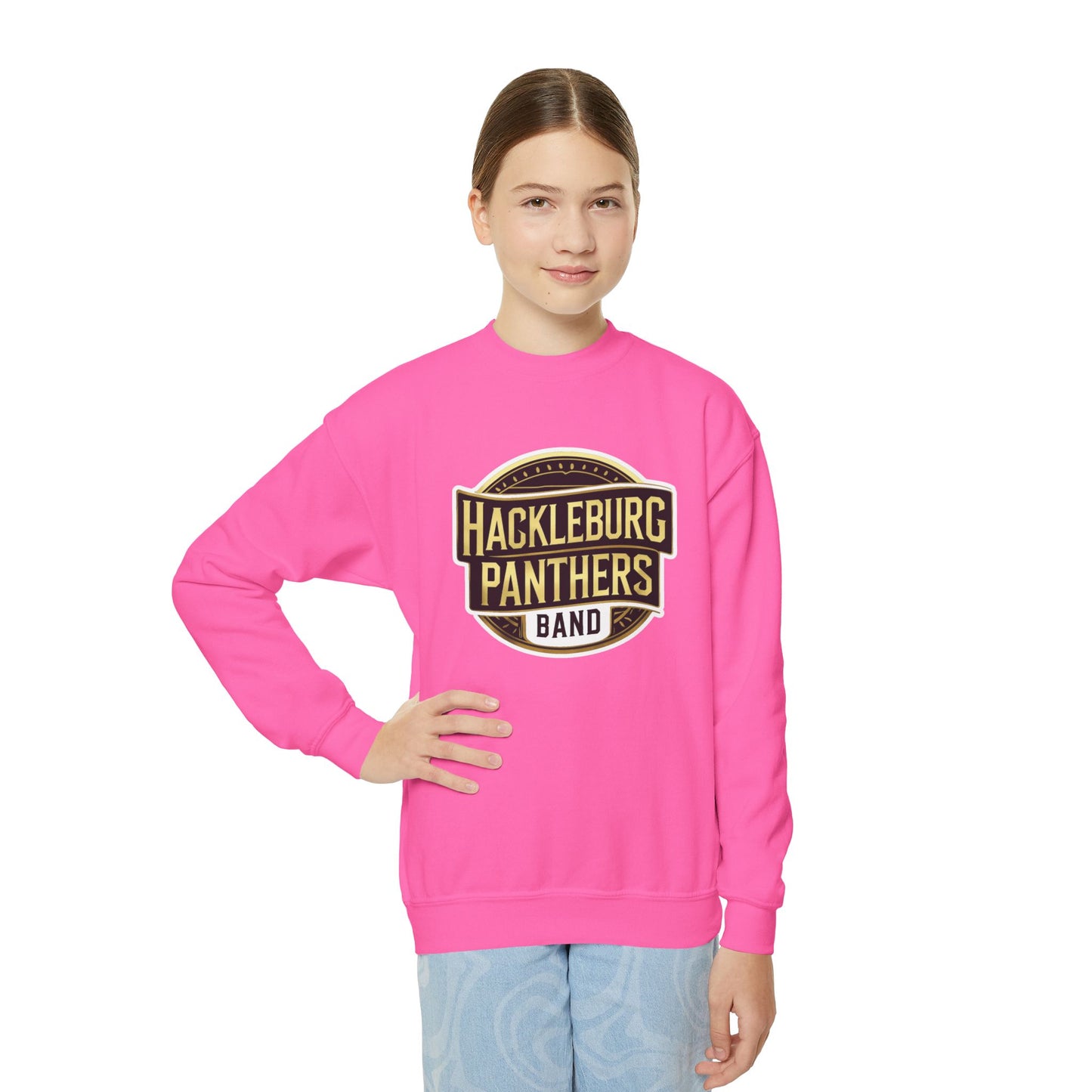 Youth Crewneck Sweatshirt \ Hackleburg Panthers Band \ HPB2