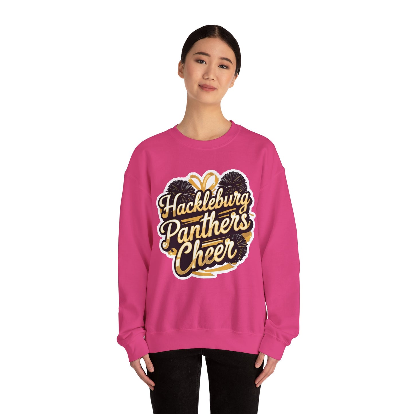 Adult Crewneck Sweatshirt \ Hackleburg Panthers Cheer \ HPC2