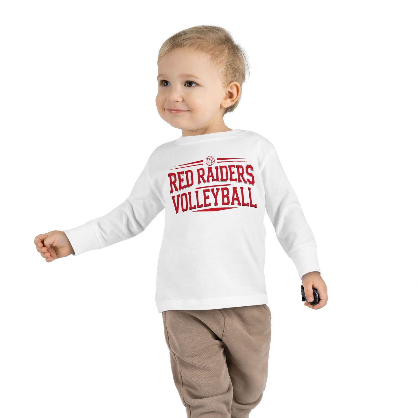 Toddler Long Sleeve Tee \ Marion County Red Raiders Volleyball \ MCV2