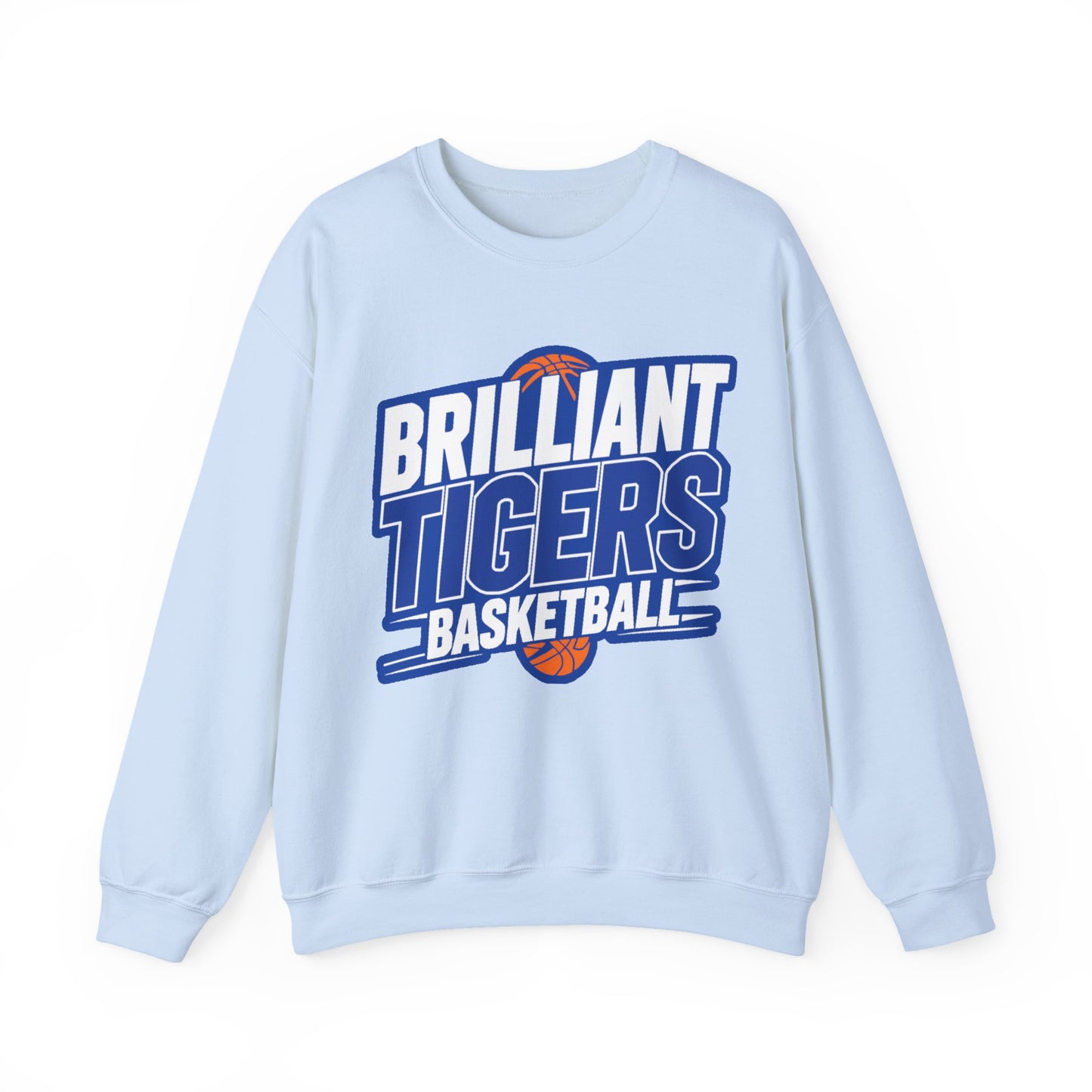 Adult Crewneck Sweatshirt \ Brilliant Tigers Basketball \ BTBK1
