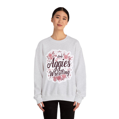 Adult Crewneck Sweatshirt \ Hamilton Aggies Wrestling \ HAWG1