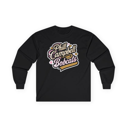 Adult Long Sleeve Tee \ Phill Campbell Bobcats \ PCBG1