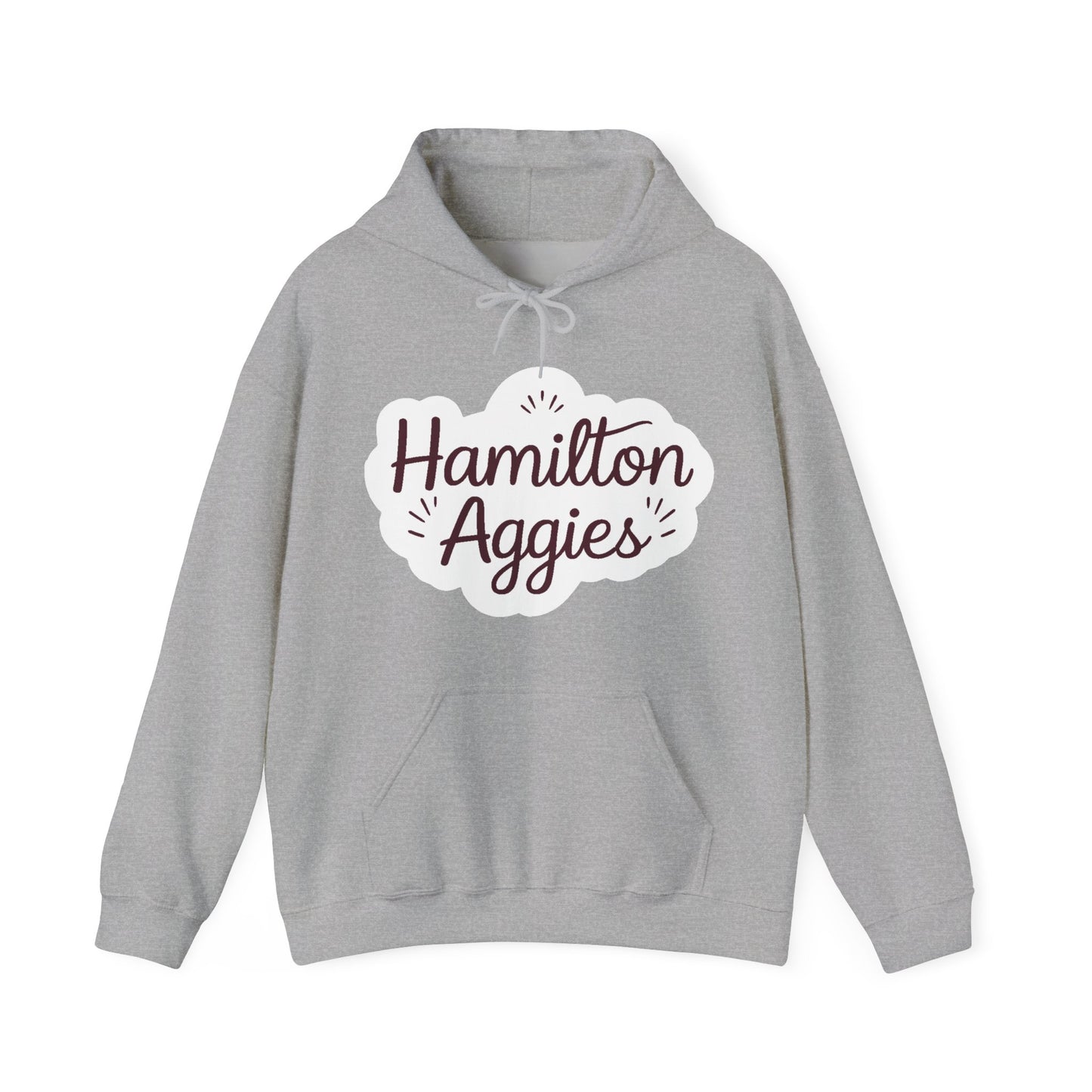 Adult Hoodie Sweatshirt \ Hamilton Aggies \ HAG1