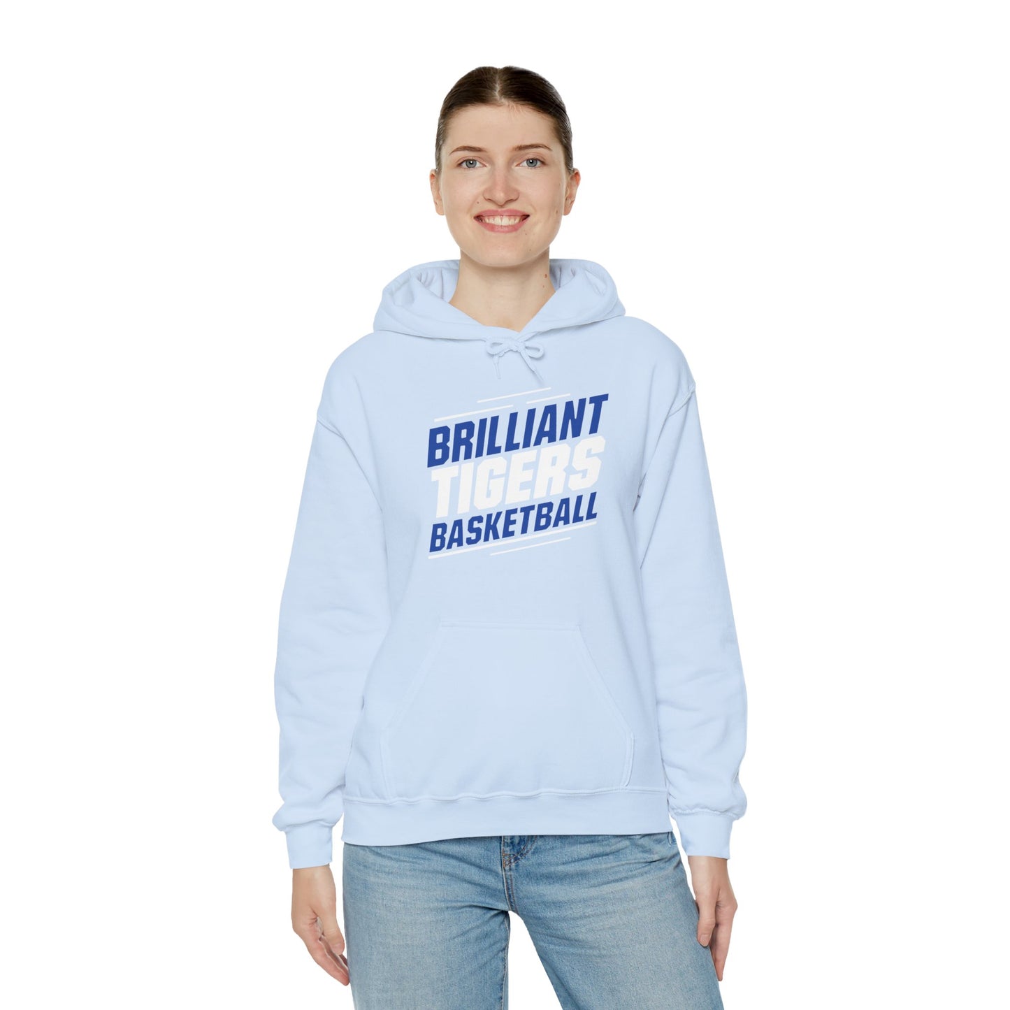 Adult Hoodie Sweatshirt \ Brilliant Tigers Basketball \ BTBK2