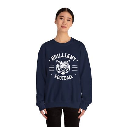 Adult Crewneck Sweatshirt \ Brilliant Tigers Football \ BTF2
