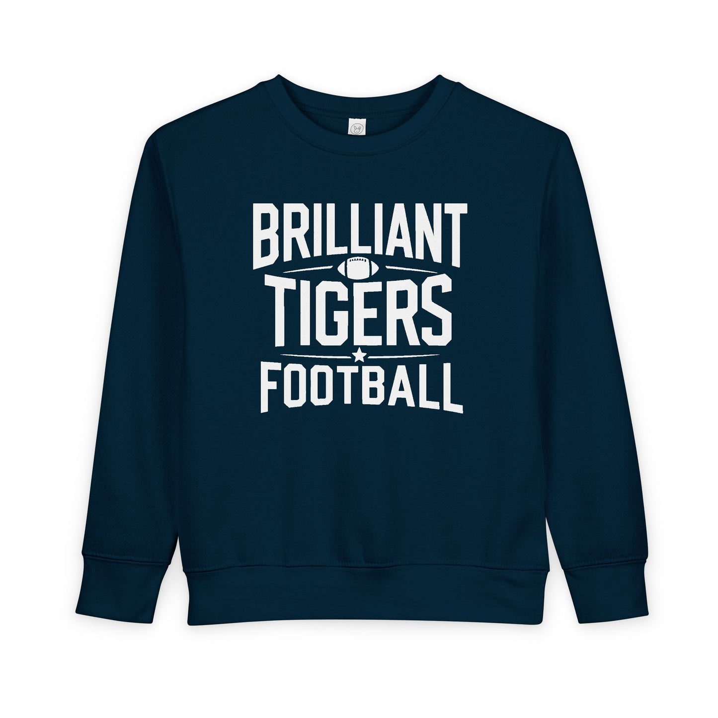 Toddler Crewneck Sweatshirt \ Brilliant Tigers Football \ BTF1