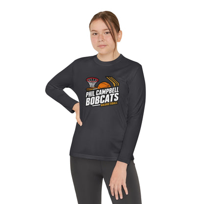 Youth Long Sleeve Tee \ Phil Campbell Bobcats Basketball \ PCBBK1