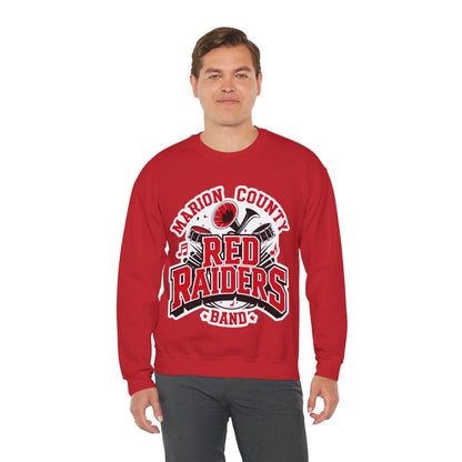 Adult Crewneck Sweatshirt \ Marion County Red Raiders Band \ MCB2