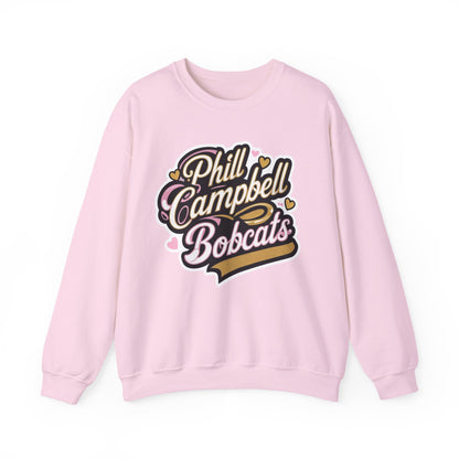 Adult Crewneck Sweatshirt \ Phill Campbell Bobcats \ PCBG1