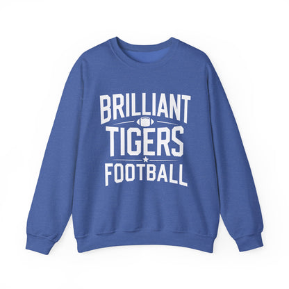Adult Crewneck Sweatshirt \ Brilliant Tigers Football \ BTF1
