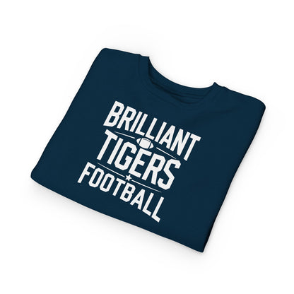 Toddler Crewneck Sweatshirt \ Brilliant Tigers Football \ BTF1
