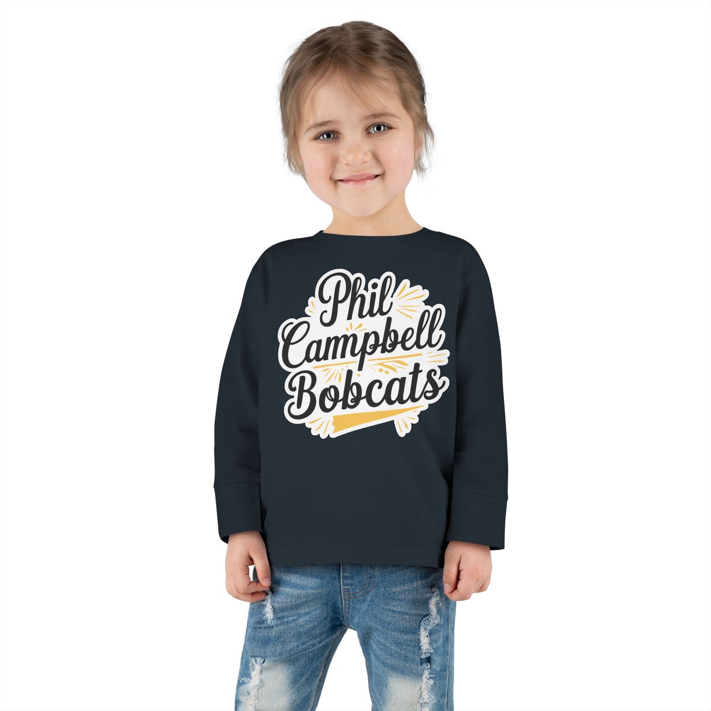 Toddler Long Sleeve Tee \ Phil Campbell Bobcats \ PCBG2