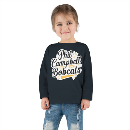 Toddler Long Sleeve Tee \ Phil Campbell Bobcats \ PCBG2
