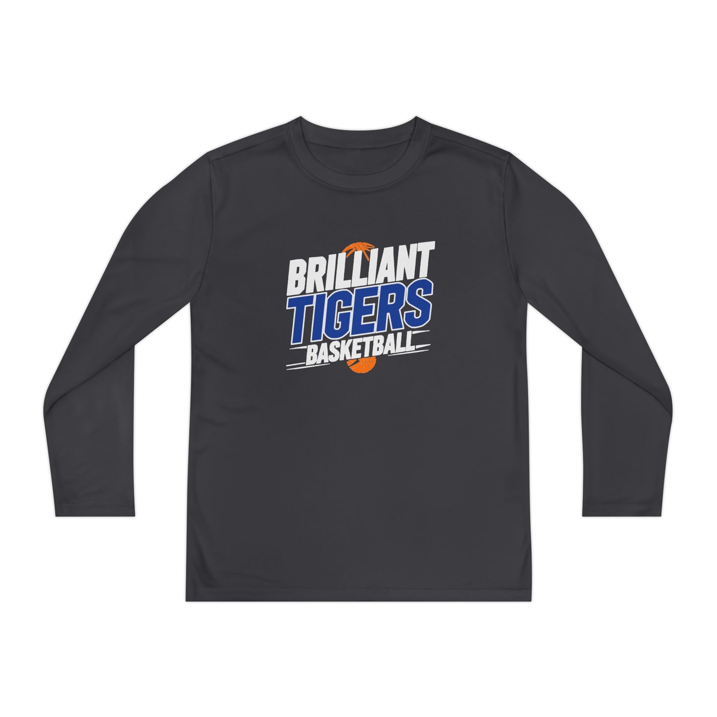 Youth Long Sleeve Tee \ Brilliant Tigers Basketball \ BTBK1