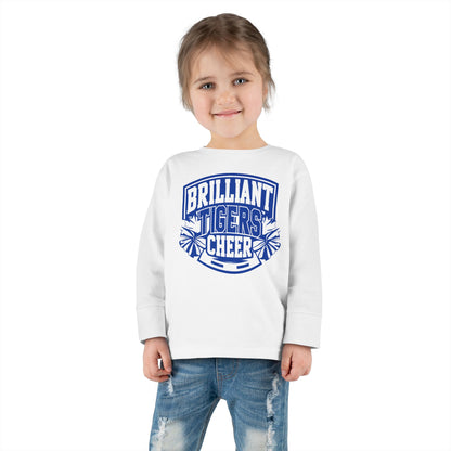 Toddler Long Sleeve Tee \ Brilliant Tigers Cheer \ BTC1