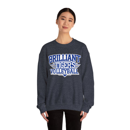 Adult Crewneck Sweatshirt \ Brilliant Tigers Volleyball \ BTV2