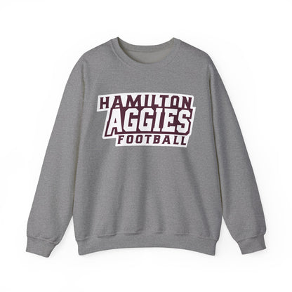 Adult Crewneck Sweatshirt \ Hamilton Aggies Football \ HAF1