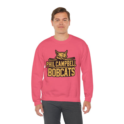 Adult Crewneck Sweatshirt \ Phil Campbell Bobcats \ PCB2