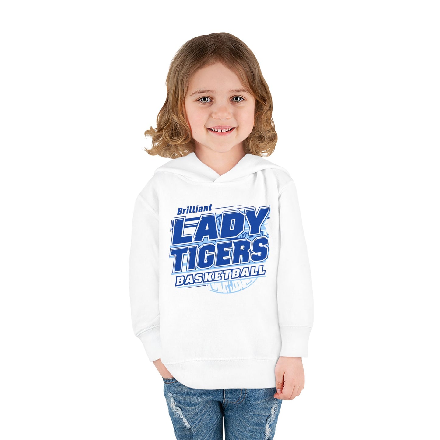 Toddler Hoodie Sweatshirt \ Brilliant Tigers Basketball \ BTBKG2