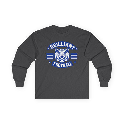 Adult Long Sleeve Tee \ Brilliant Tigers Football \ BTF2