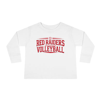Toddler Long Sleeve Tee \ Marion County Red Raiders Volleyball \ MCV2