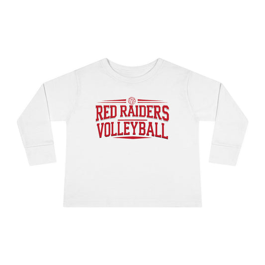 Toddler Long Sleeve Tee \ Marion County Red Raiders Volleyball \ MCV2