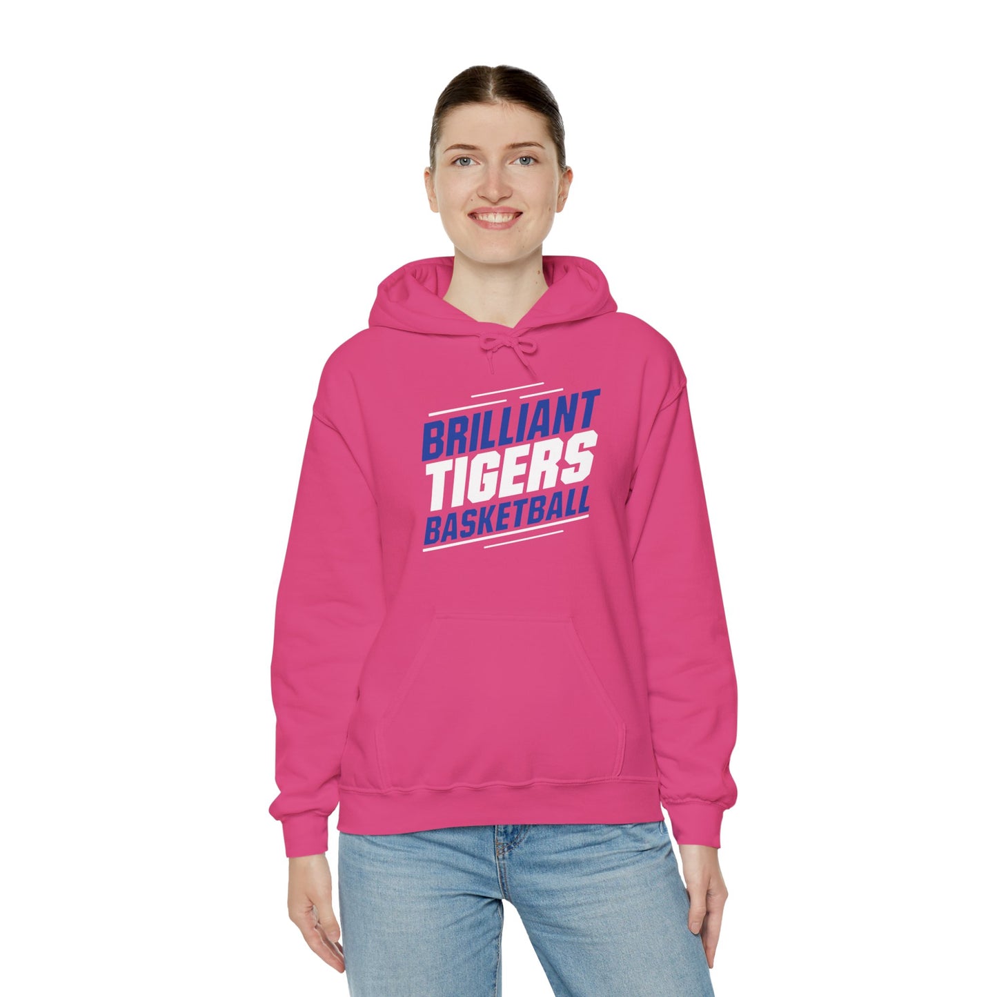 Adult Hoodie Sweatshirt \ Brilliant Tigers Basketball \ BTBK2