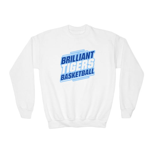 Youth Crewneck Sweatshirt \ Brilliant Tigers Basketball \ BTBK2