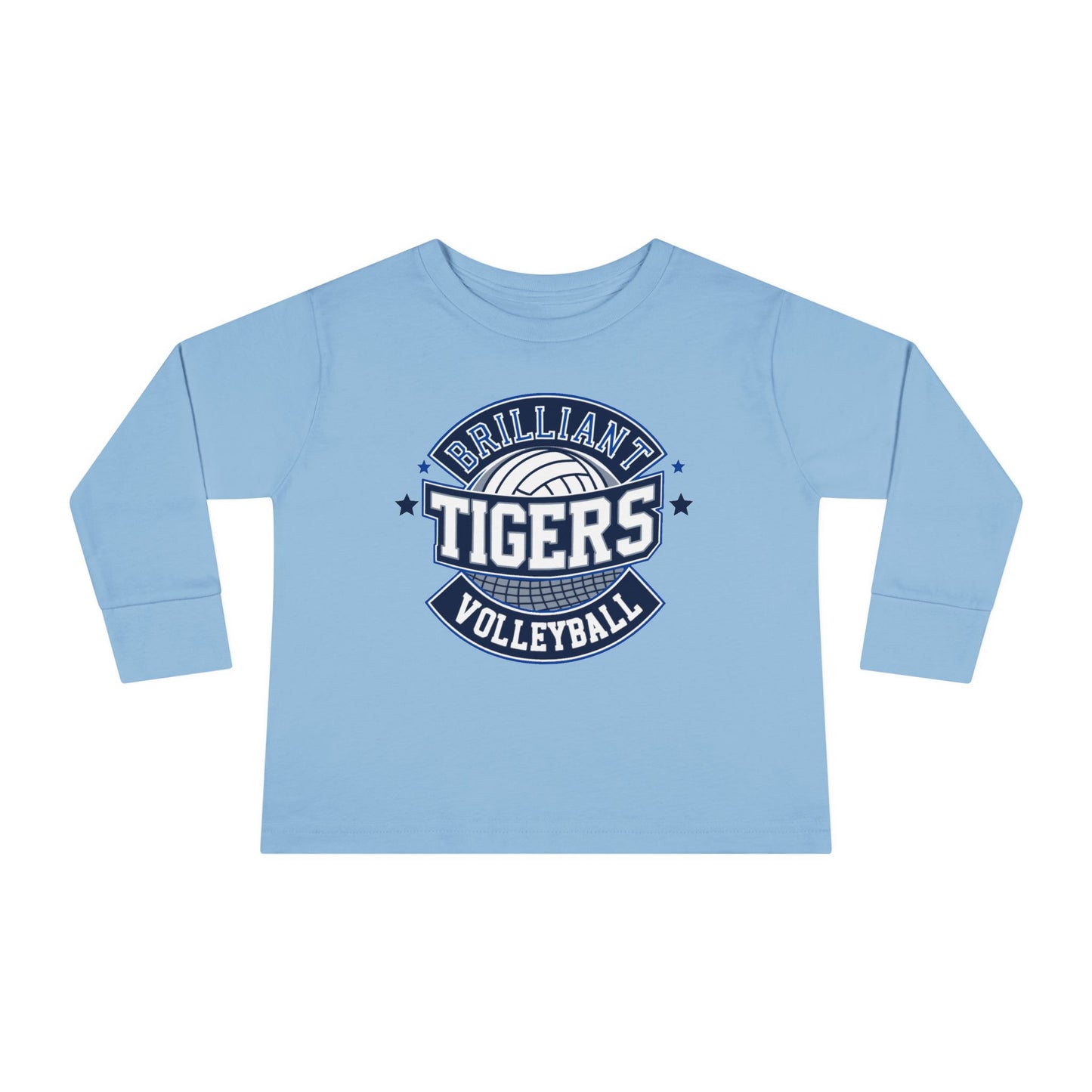 Toddler Long Sleeve Tee \ Brilliant Tigers Volleyball \ BTV1