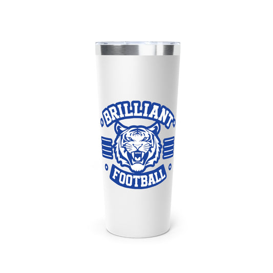 22oz Copper Insulated Tumbler \ Brilliant Tigers Football \ BTF2