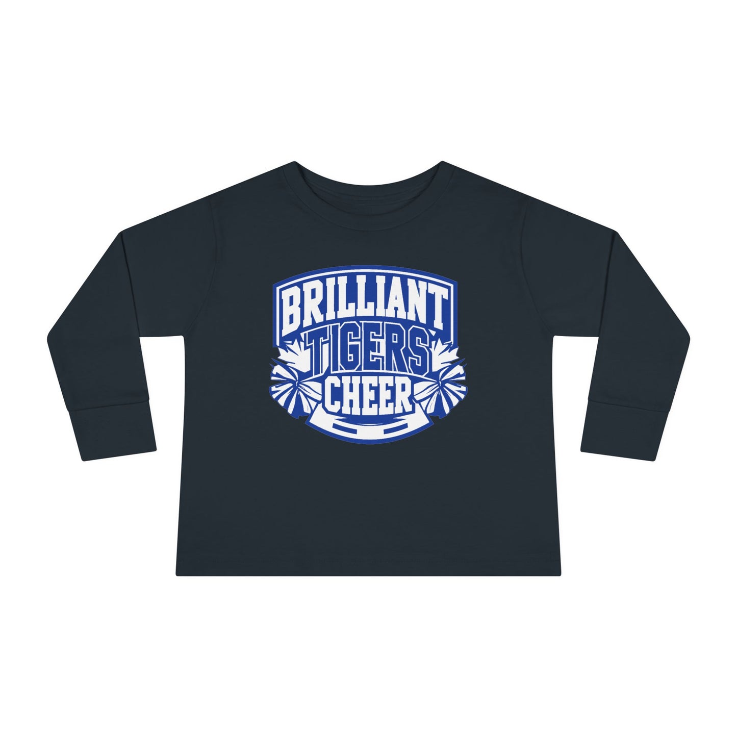 Toddler Long Sleeve Tee \ Brilliant Tigers Cheer \ BTC1