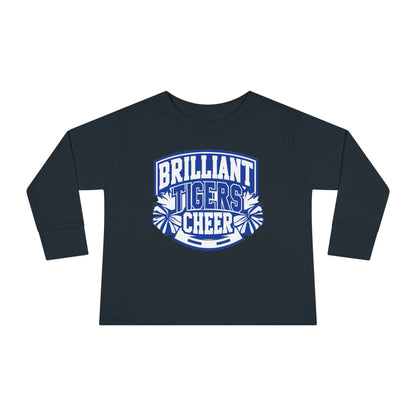 Toddler Long Sleeve Tee \ Brilliant Tigers Cheer \ BTC1