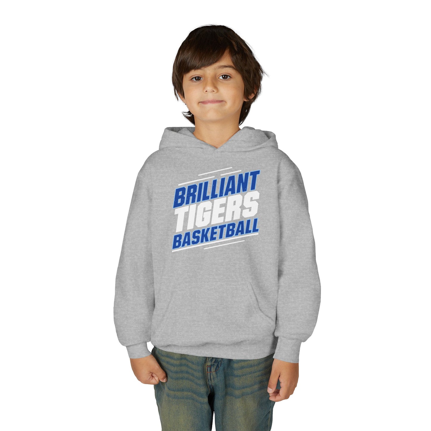 Youth Hoodie Sweatshirt \ Brilliant Tigers Basketball \ BTBK2