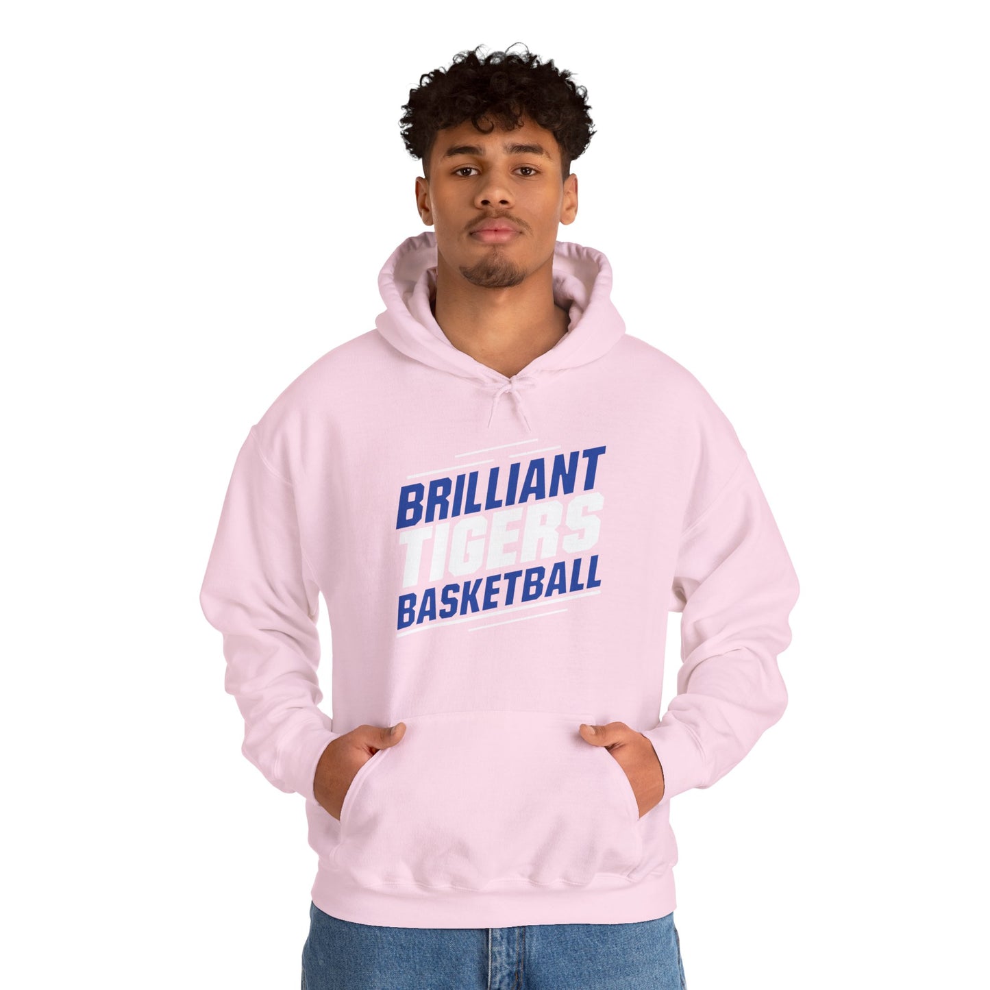 Adult Hoodie Sweatshirt \ Brilliant Tigers Basketball \ BTBK2