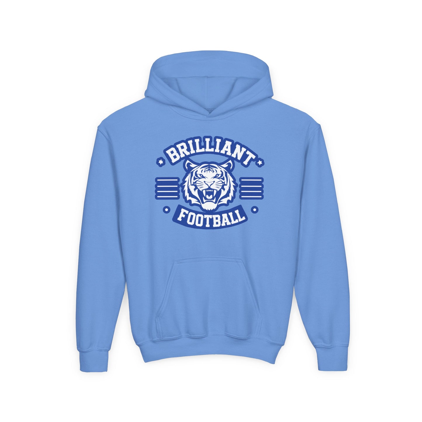 Youth Hoodie Sweatshirt \ Brilliant Tigers Football \ BTF2